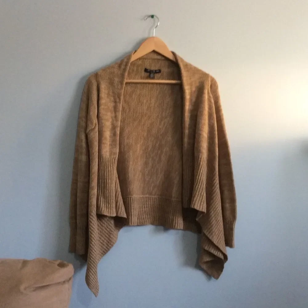 Tan Knit Cardigan - Picture 6 of 9